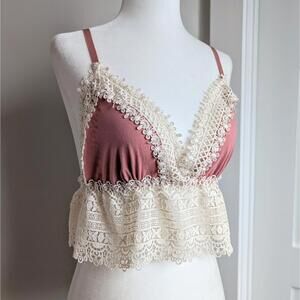 Flora Nikrooz 'Edie' lace bralette cami crop top